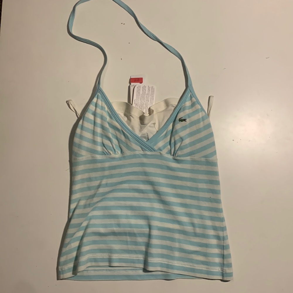 Vintage Y2K Lacoste Halter Crop Top